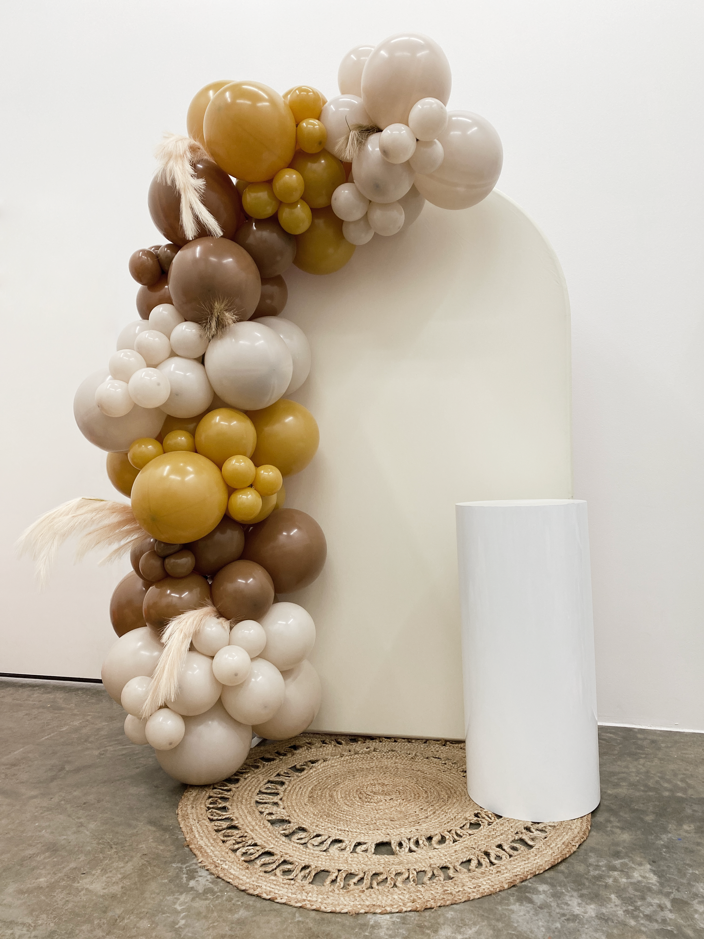Honey Bee DIY Balloon Arch Garland Kit | Neutral Latte Mustard Mocha | Sweet Honey Bee Kids Birthday Baby Shower Party Decorations