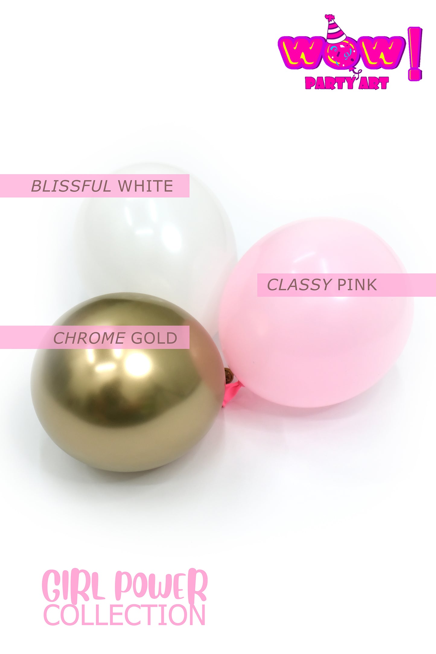Baby Girl DIY Balloon Arch Garland Kit | Pastel Light Pink Pink White Chrome Gold | Kids Birthday Bridal Shower Baby Shower Party Decor