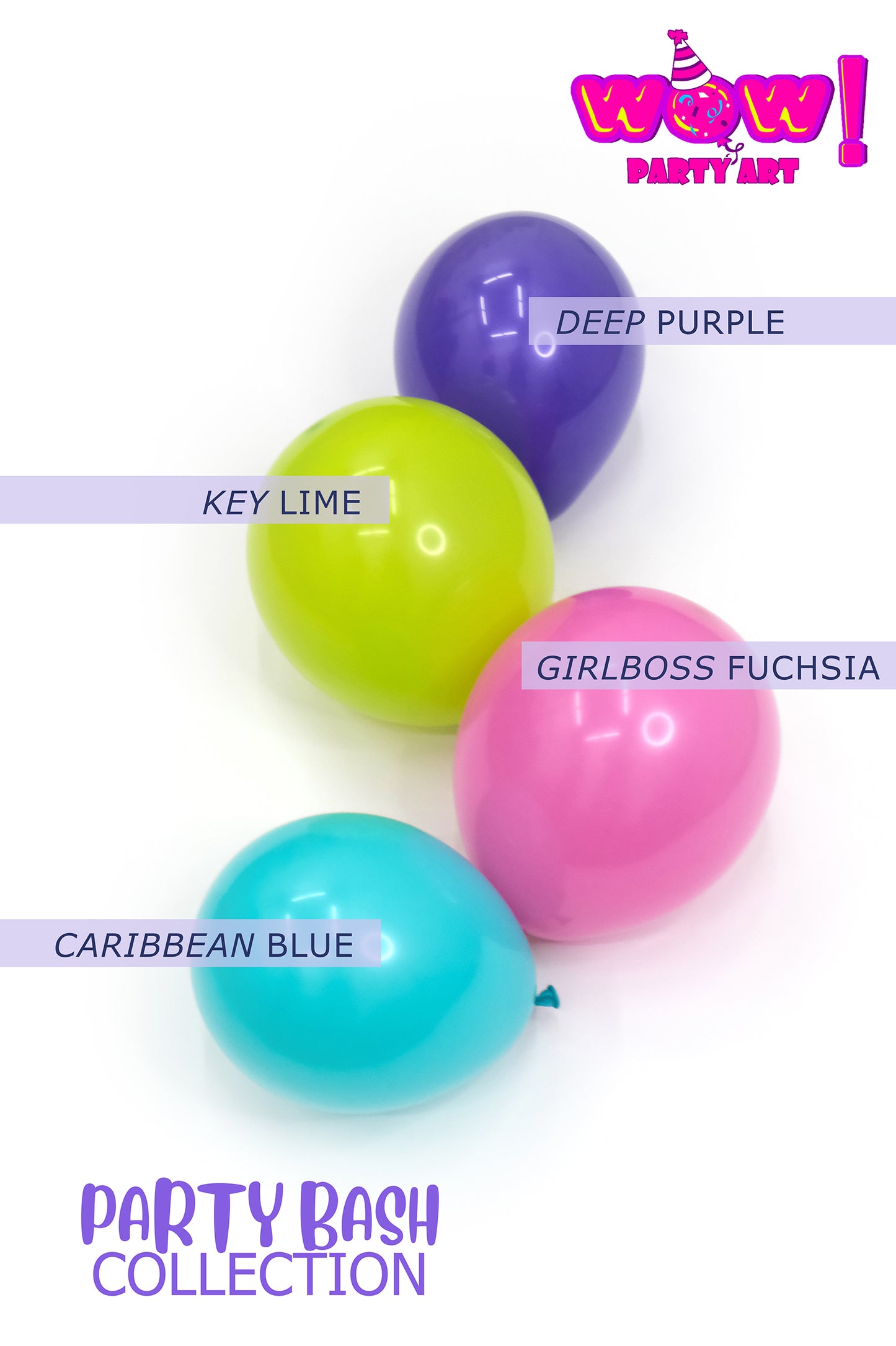 Good Vibes DIY Balloon Arch Garland Kit | Hot Pink Aqua Blue Purple Lime Green | Bright Rainbow Colorful Kids Birthday Party Balloon Decor