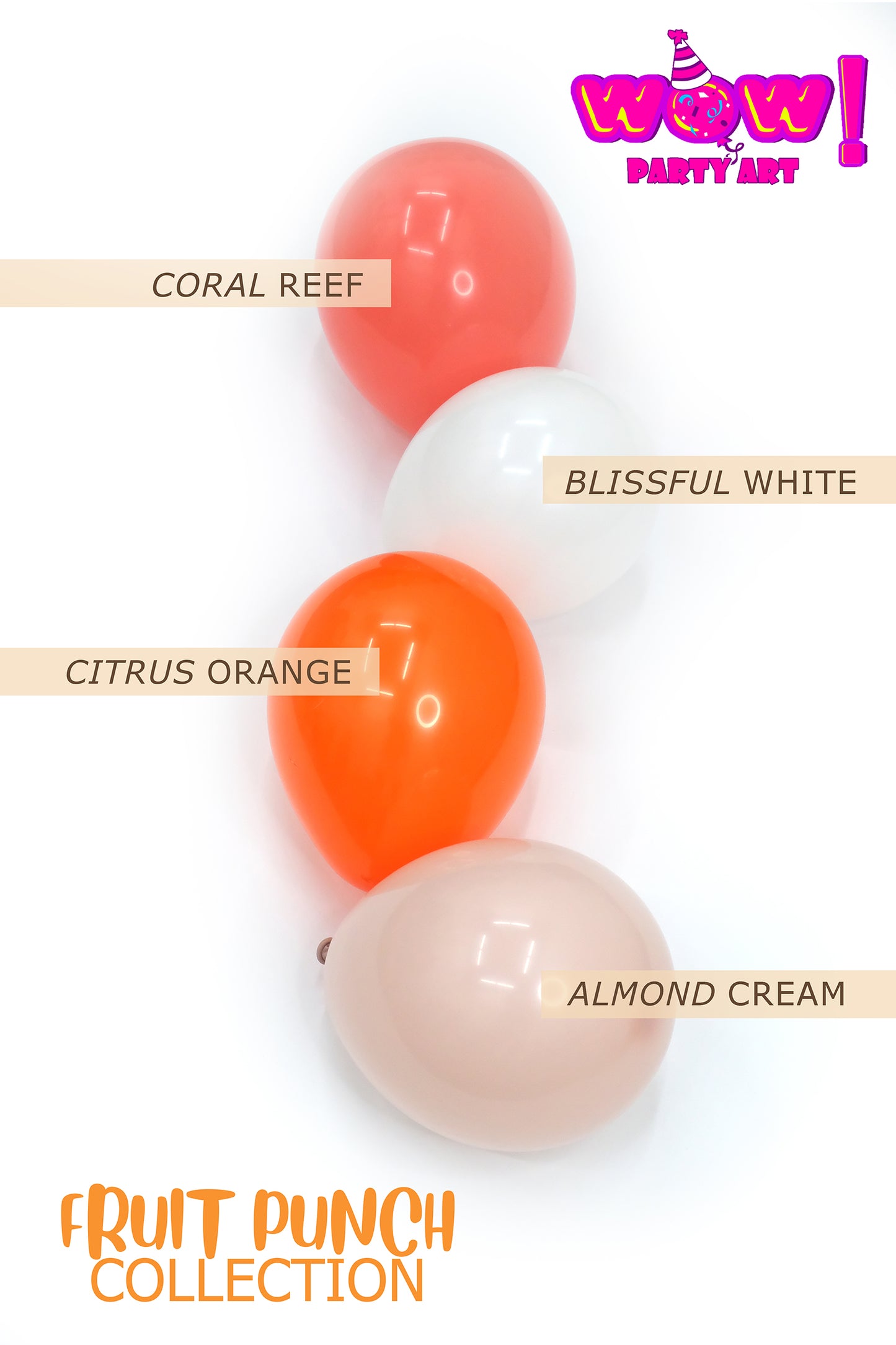 Hey Cutie! DIY Balloon Arch Garland Kit | Coral Orange Blush White | Cutie Theme Baby Shower Gender Reveal Kids Birthday Party Balloon Decor