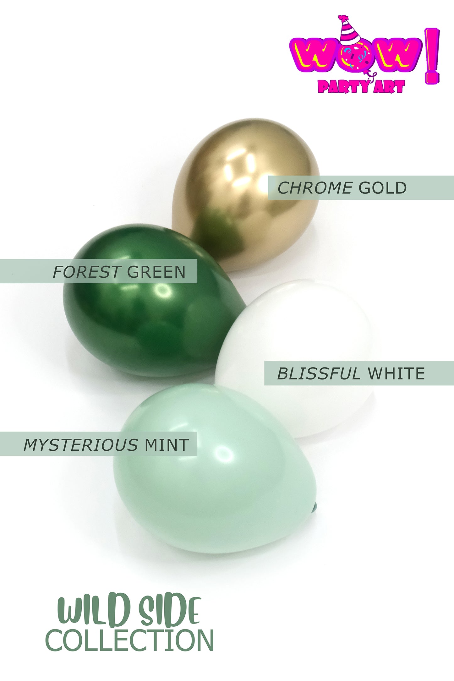 Into The Wild DIY Balloon Arch Garland Kit | Muted Green Gold White | Wild Safari Jungle Theme Baby Shower Kids Birthday Party Balloon Decor