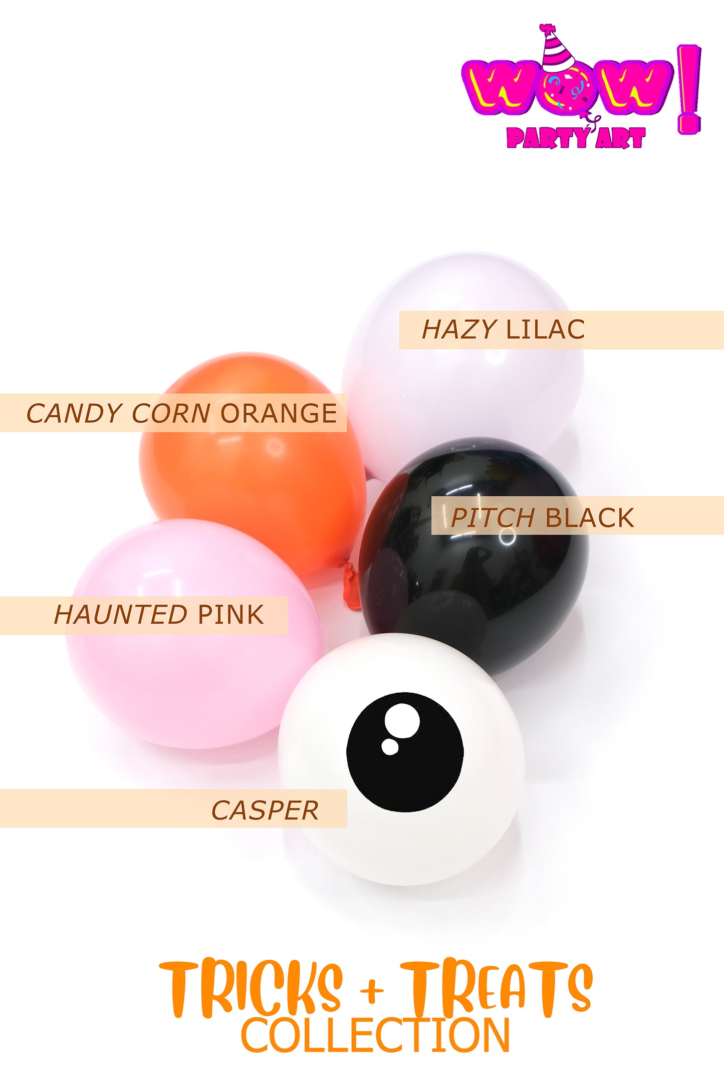 Hey Boo DIY Balloon Arch Garland Kit | Pastel Pink Purple Orange Black Print | Halloween Kids Birthday Bridal Shower Baby Shower Party Decor