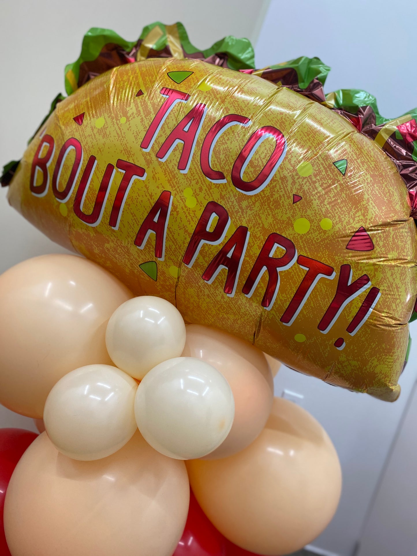 Taco TWOsday DIY Balloon Arch Garland Kit | Red Orange Blush Lime Green | First Fiesta Taco Kids Adults Birthday Party Organic Balloon Decor