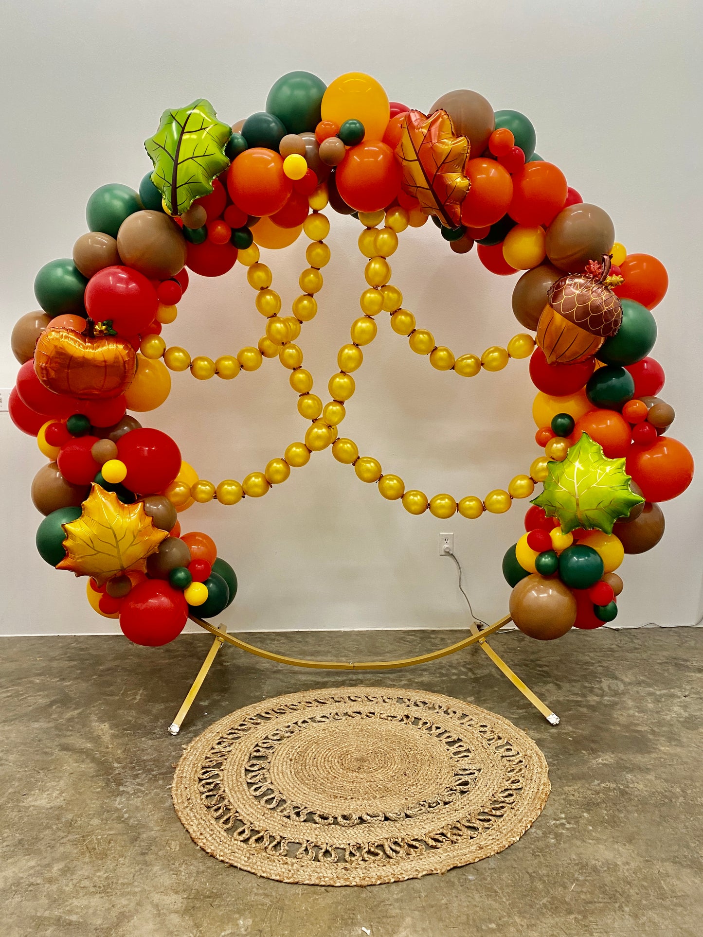 It's Fall Y'all DIY Balloon Arch Garland Kit | Red Yellow Mocha Green | Fall Festival Thanksgiving School Corporate Party Decorations