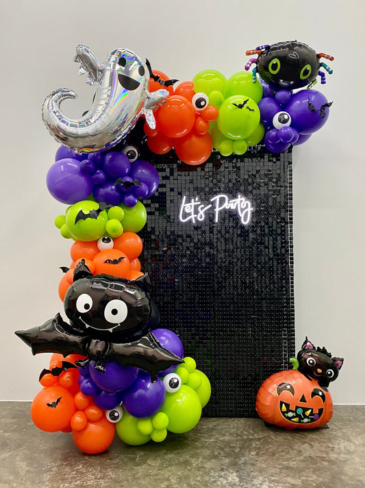 Spooktacular DIY Balloon Arch Garland Kit | Purple Black Lime Orange | Halloween Kids Birthday Bridal Shower Baby Shower Party Decorations