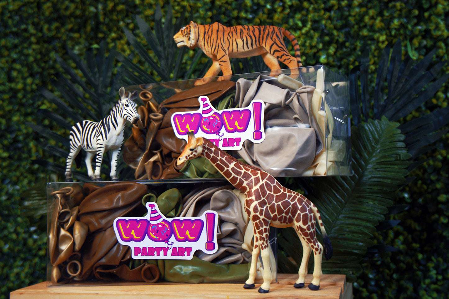 Safari Adventure DIY Balloon Arch Garland Kit | Sage Mocha Blush | Wild Safari Jungle Theme Baby Shower Kids Birthday Party Balloon Decor