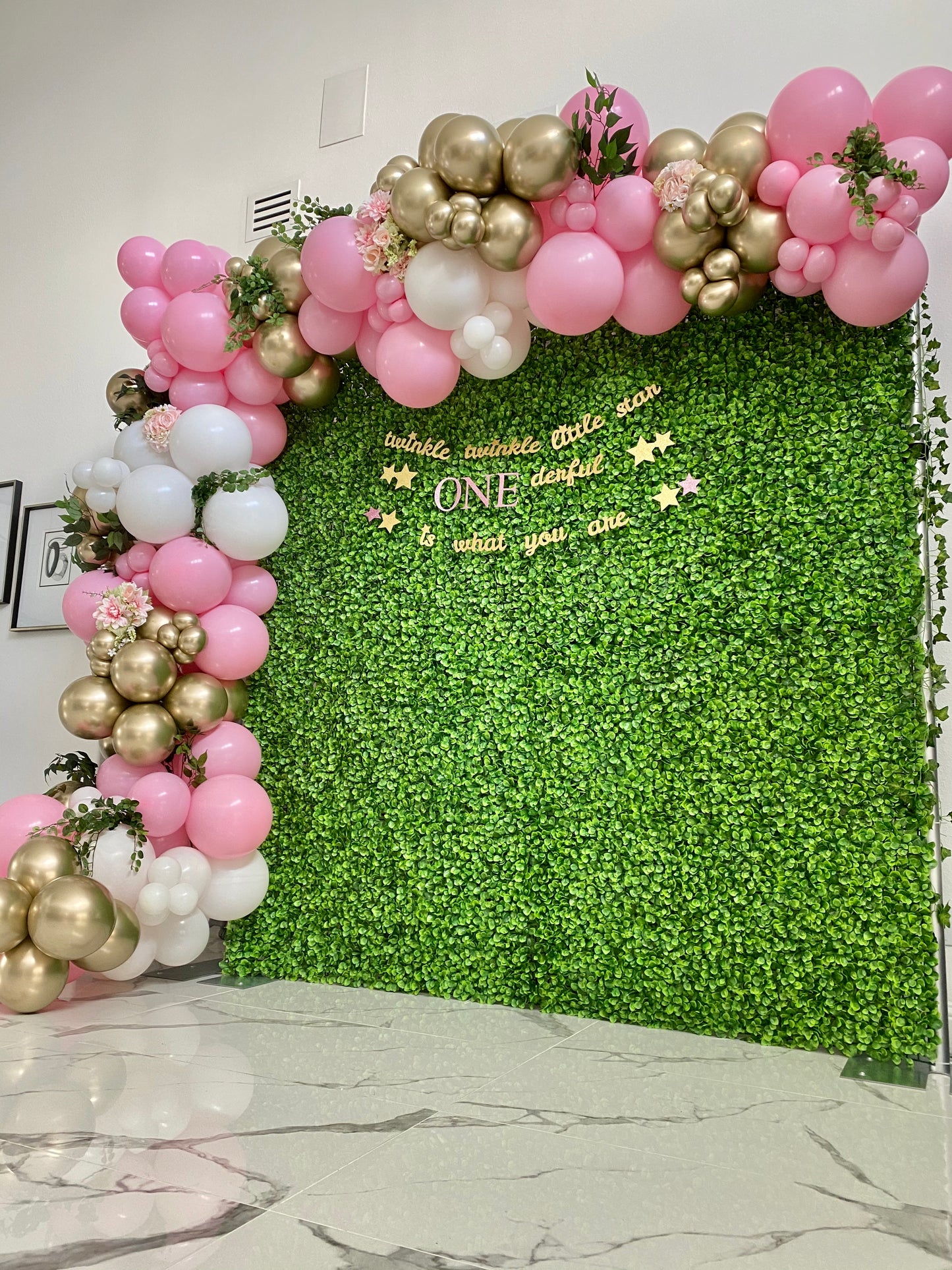 Baby Girl DIY Balloon Arch Garland Kit | Pastel Light Pink Pink White Chrome Gold | Kids Birthday Bridal Shower Baby Shower Party Decor