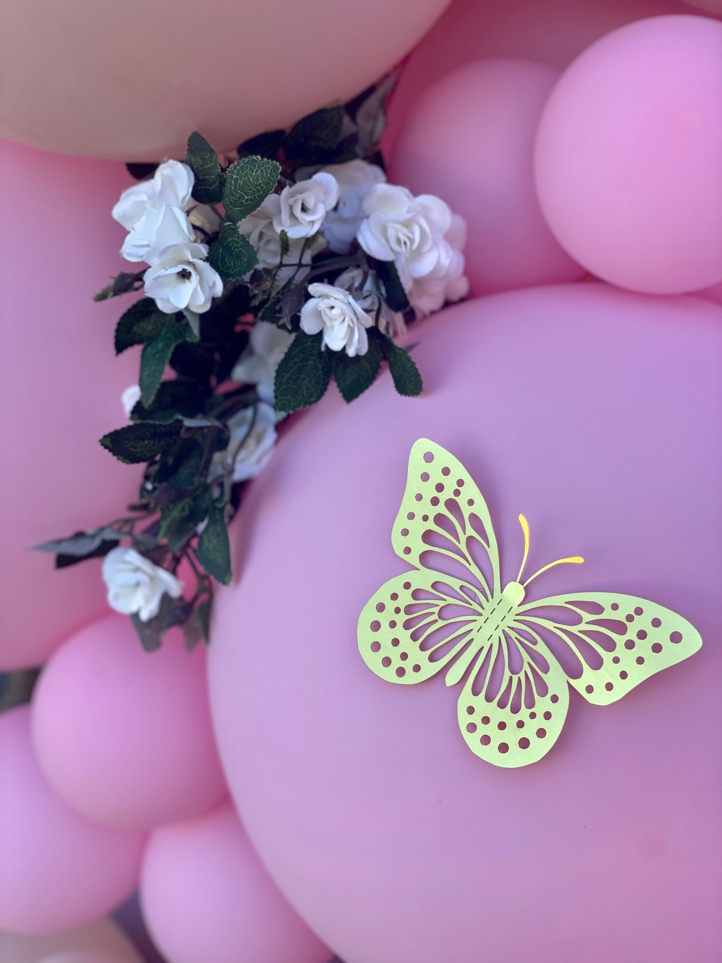 Butterfly Kisses DIY Balloon Arch Garland Kit | Muted Matte Pastel Purple Pink Blush | Pink Purple Butterfly Kids Party Balloon Decorations
