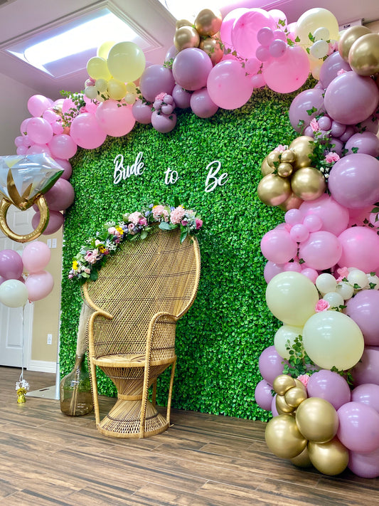 Pink Temptation DIY Balloon Arch Garland Kit | Pastel Pink Ivory Purple Chrome Gold | Kids Birthday Bridal Shower Baby Shower Party Decor