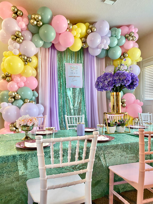 Born To Shine DIY Balloon Arch Garland Kit | Pastel Blue Pink Mint Yellow | Easter Bunny Unicorn Pastel Rainbow Party Balloon Decorations