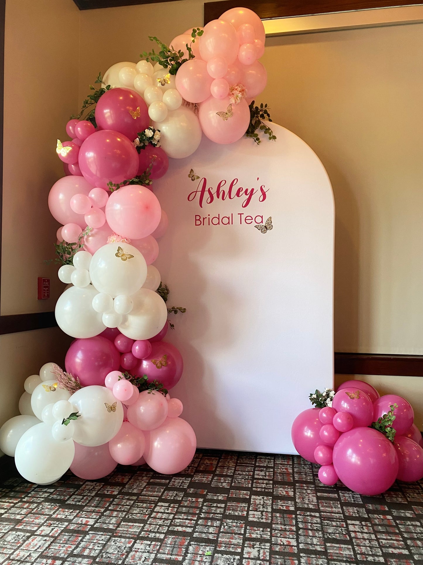 XOXO DIY Balloon Arch Garland Kit | Hot Pastel Pink White | Tea Bachelorette Birthday Bridal Shower Baby Shower Organic Party Decor