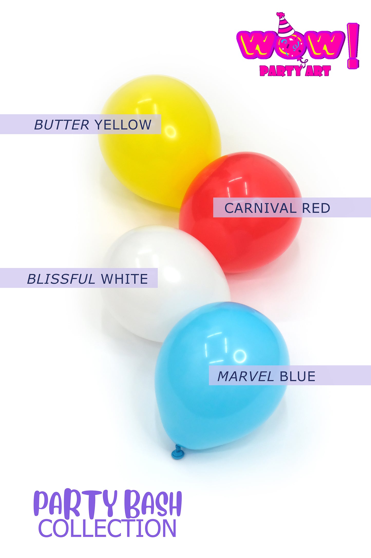 Fair Share DIY Balloon Arch Garland Kit | Red Yellow Blue White | Traditional Circus Carnival Fair Kids Birthday Party Balloon Decorations