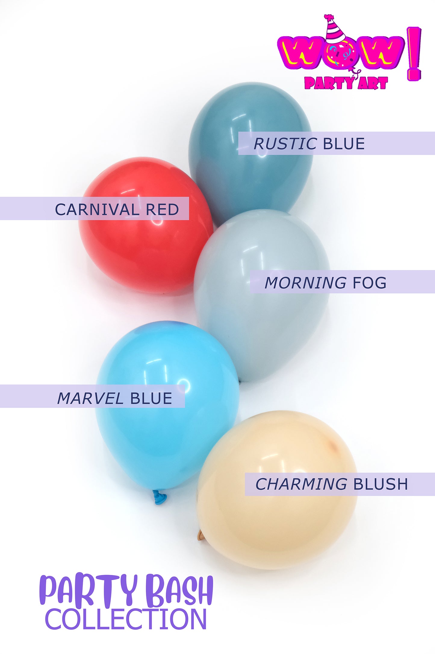 First Carnival DIY Balloon Arch Garland Kit | Muted Blue Red Blush | First Circus Carnival Fair Kids Birthday Party Balloon Decorations