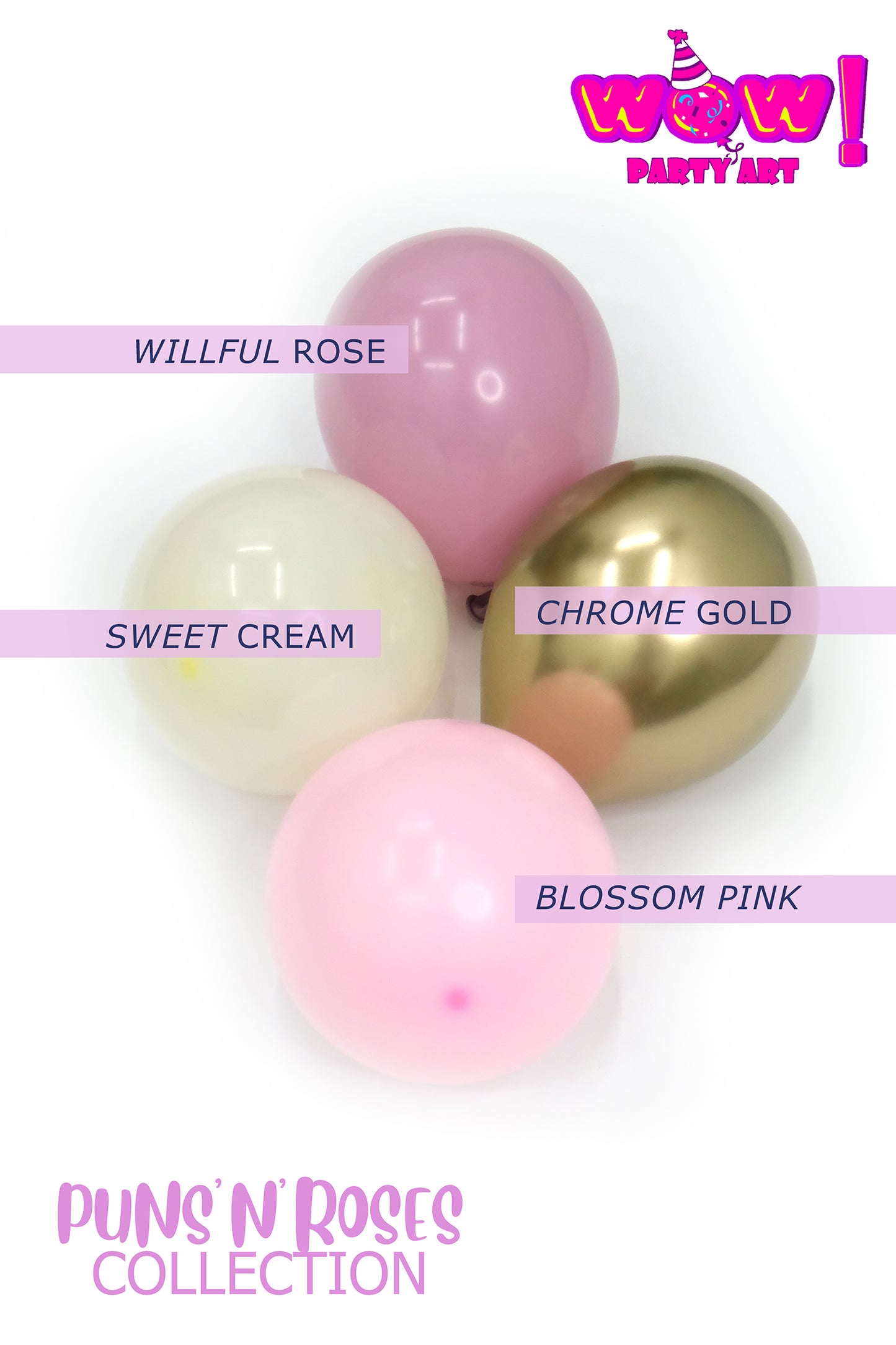 Pink Temptation DIY Balloon Arch Garland Kit | Pastel Pink Ivory Purple Chrome Gold | Kids Birthday Bridal Shower Baby Shower Party Decor