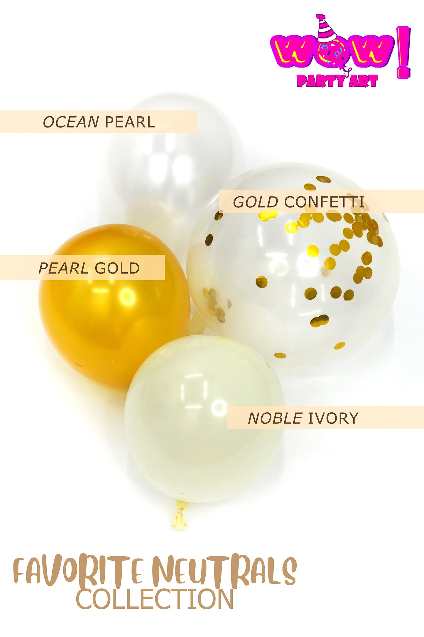 Pop The Bubbly DIY Balloon Arch Garland Kit | Clear Ivory Gold Pearl | Champagne Bachelorette Bridal Shower Birthday Party Balloon Decor