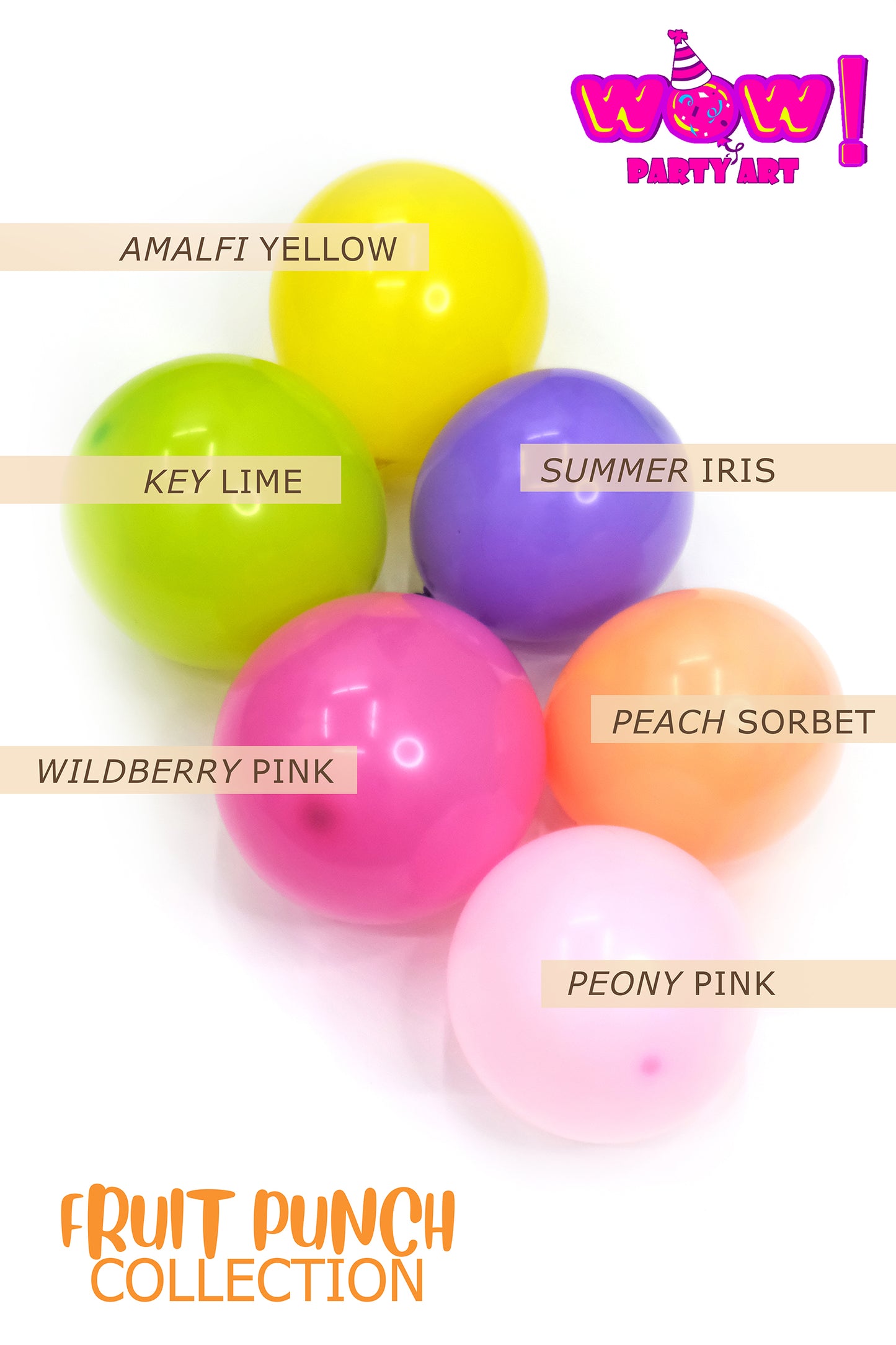 Tutti-Frutti DIY Balloon Arch Garland Kit | Hot Pink Peach Yellow Purple Lime| Tropical Luau Summer Baby Shower Birthday Party Balloon Decor