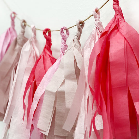 Girl Power Paper Tassel Garland | Choose Your Colors | Banner | Custom Party Decorations | Birthday Party Baby Shower Bridal Decor