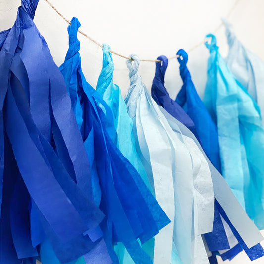 Oh Boy Paper Tassel Garland | Choose Your Colors | Banner | Custom Party Decorations | Birthday Party Baby Shower Bridal Decor