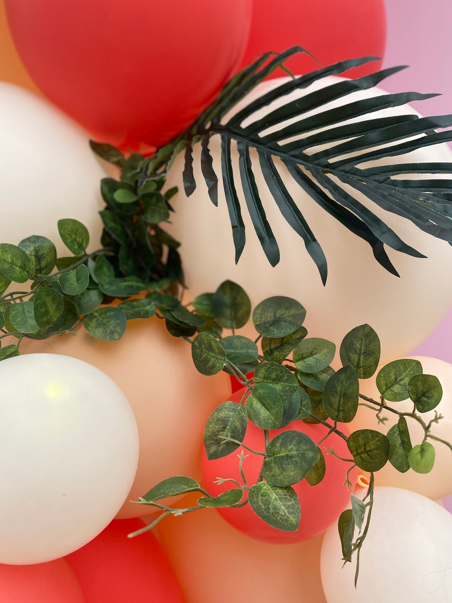 Sailing Sunset DIY Balloon Arch Garland Kit | Coral Peach Blush Ivory | Bachelorette Bridal Baby Shower Birthday Party Organic Balloon Decor