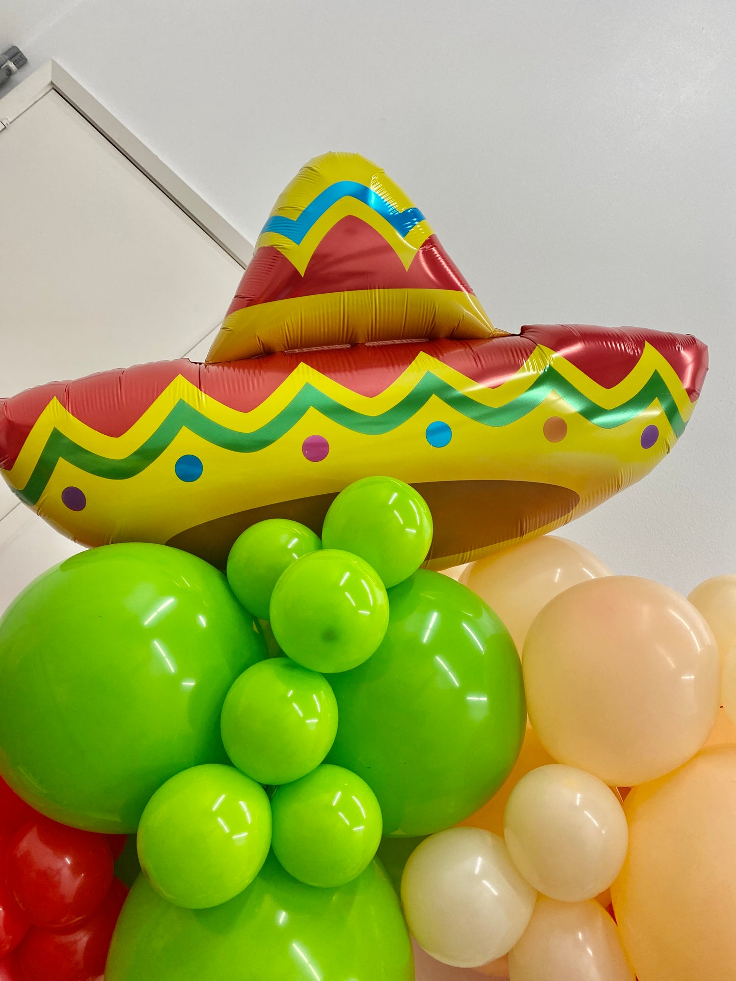 Taco TWOsday DIY Balloon Arch Garland Kit | Red Orange Blush Lime Green | First Fiesta Taco Kids Adults Birthday Party Organic Balloon Decor