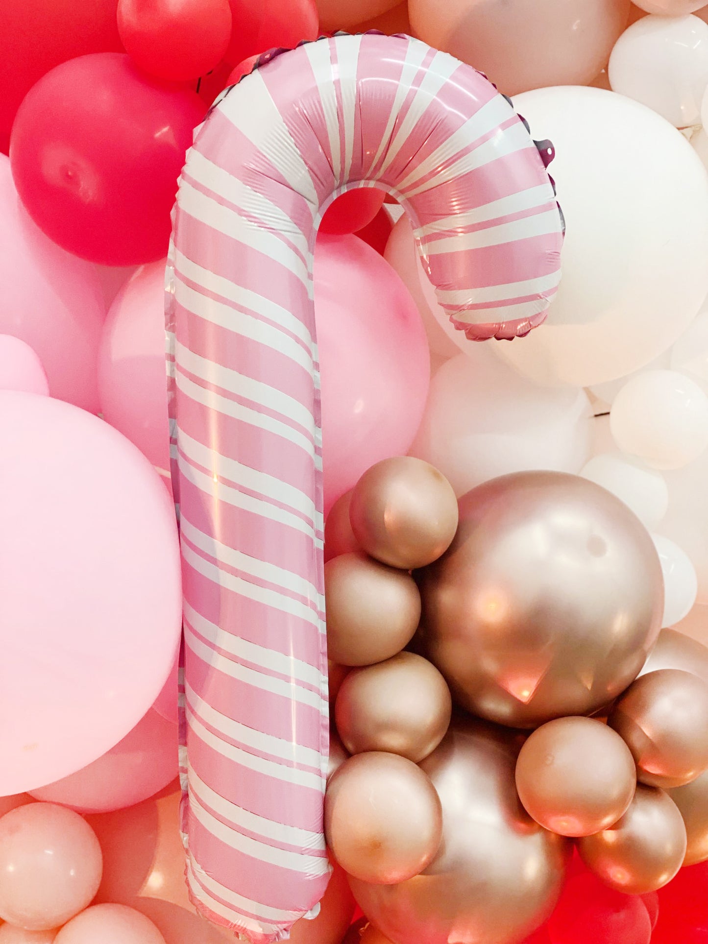 Santa Baby DIY Balloon Arch Garland Kit | Pink Red Rose Gold | Pink Christmas Kids Birthday Winter Baby Shower Party Decorations
