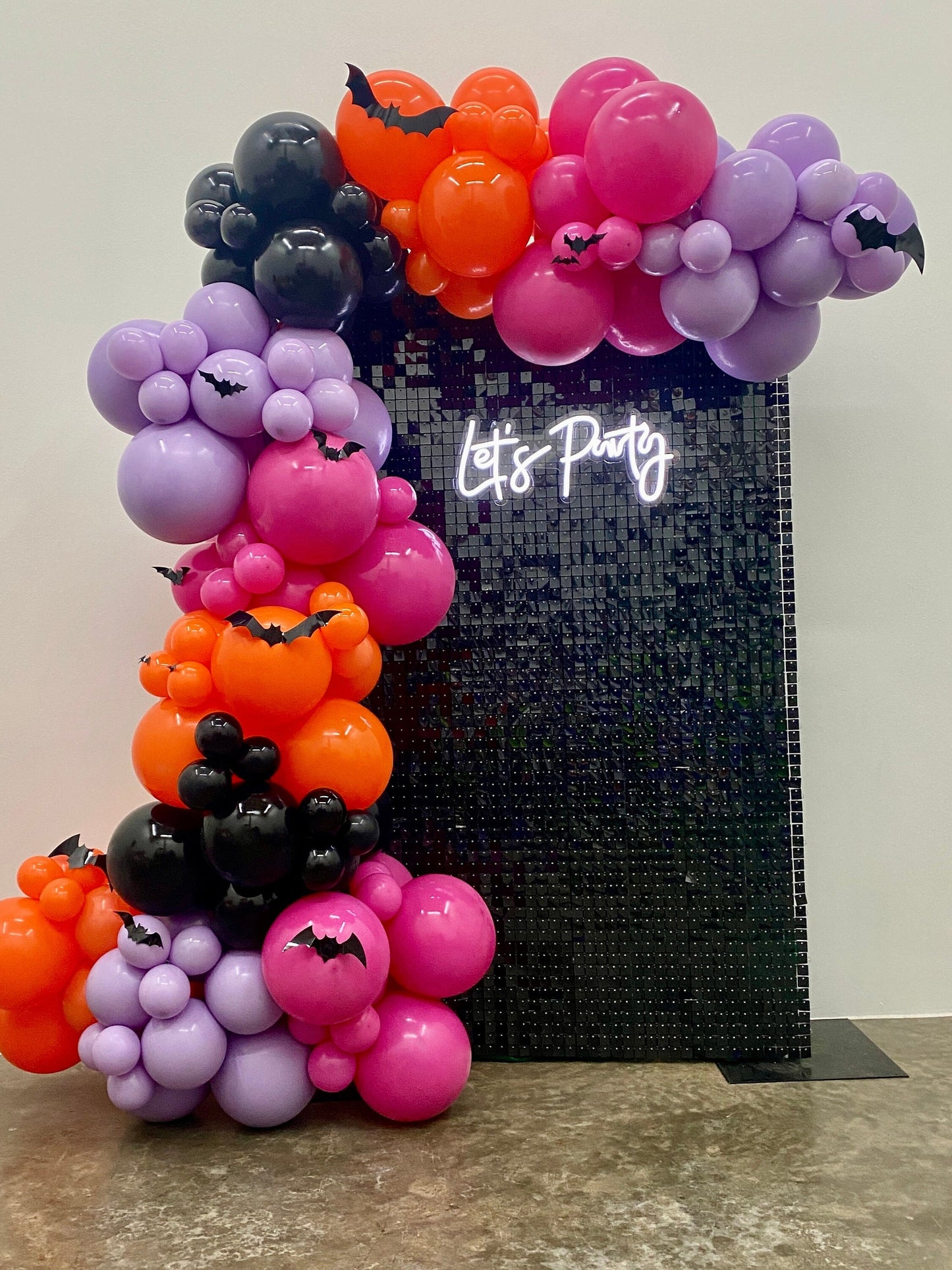 Bad Witch Energy DIY Balloon Arch Garland Kit | Hot Pink Orange Purple Black | Halloween Kids Birthday Bachelorette Baby Shower Party Decor