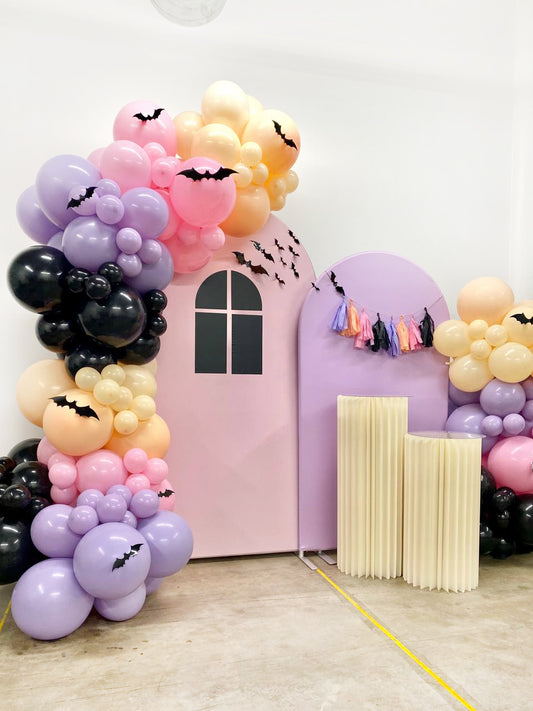 FANG-tastic DIY Balloon Arch Garland Kit | Pink Beige Purple Black | Halloween Kids Birthday Bachelorette Baby Shower Party Decor