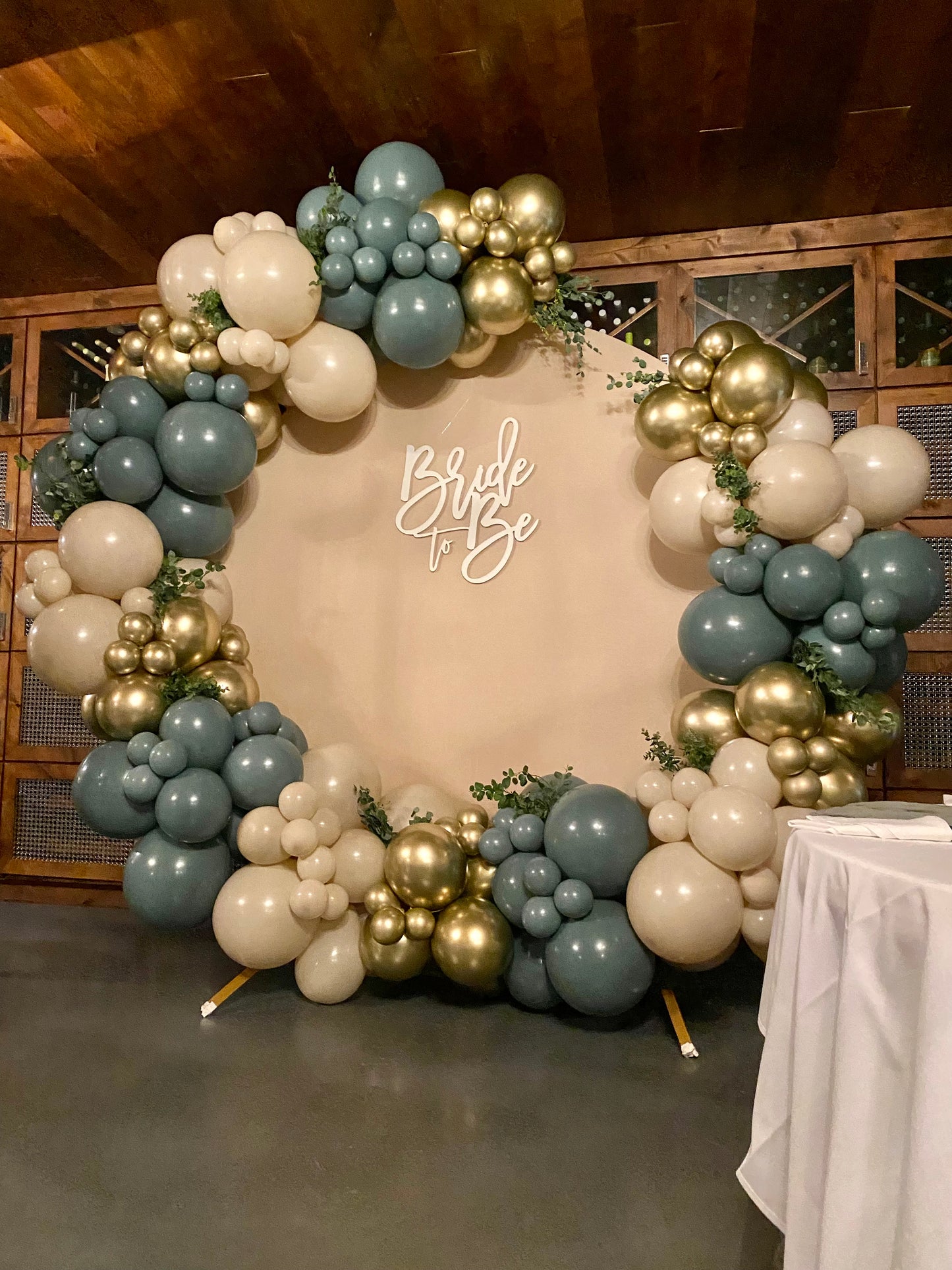 Party Thyme DIY Balloon Arch Garland Kit | Eucalyptus Willow Sage White Chrome Gold| Neutral Organic Baby Shower Party Balloon Decorations