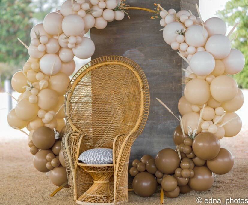 True Neutrals DIY Balloon Arch Garland Kit | Muted Boho Beige Blush Cream | Bachelorette Bridal Baby Shower Party Organic Balloon Decoration