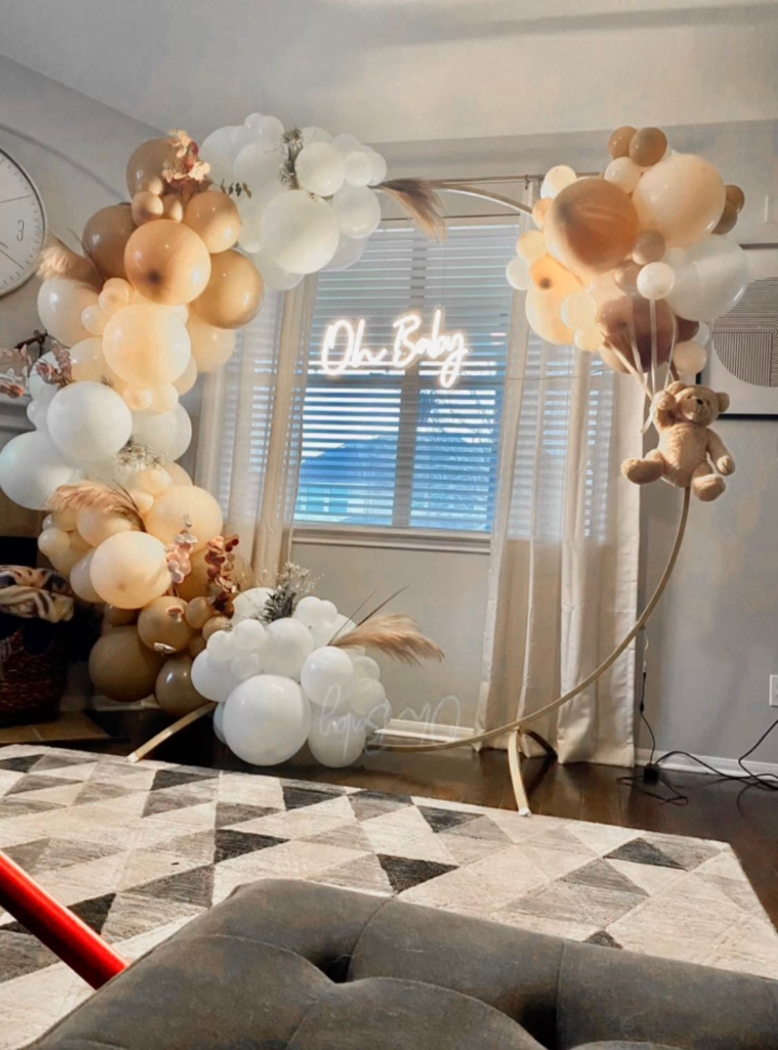 Can Bearly Wait DIY Balloon Arch Garland Kit | Muted Beige Tan Blush Neutral | Teddy Bear Gender Reveal Birthday Baby Shower Balloon Decor