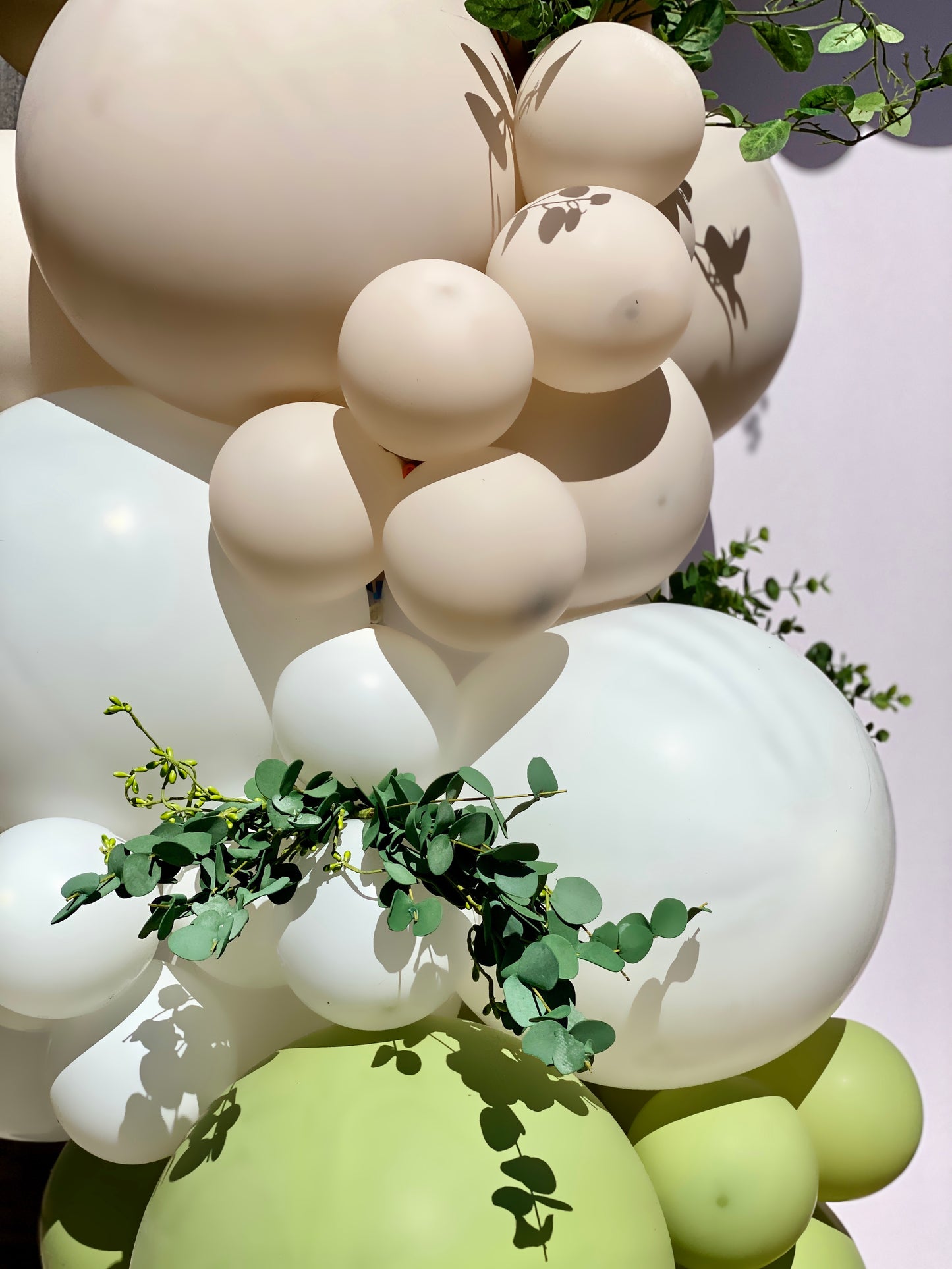 Matcha Latte DIY Balloon Arch Garland Kit | Eucalyptus Willow Sage Beige Tan Blush White | Neutral Organic Baby Shower Party Balloon Decor