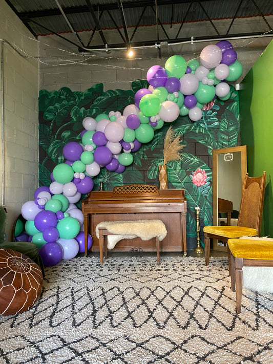 Seahorse Wishes DIY Balloon Arch Garland Kit | Lavender Lilac Mint | Tropical Mermaid Ocean Summer Pool Kids Birthday Party Balloon Decor