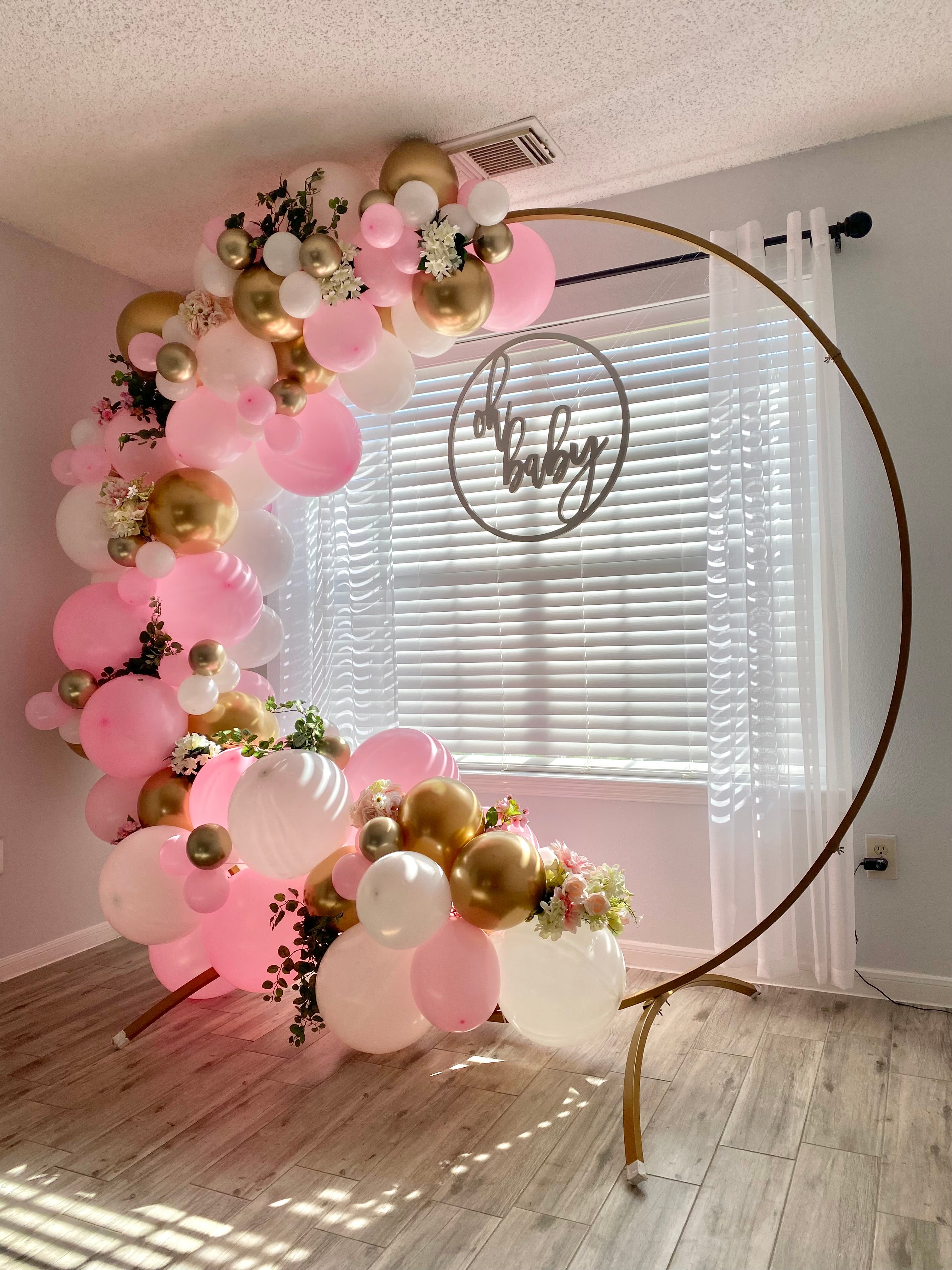 Baby girl hot sale balloon arch